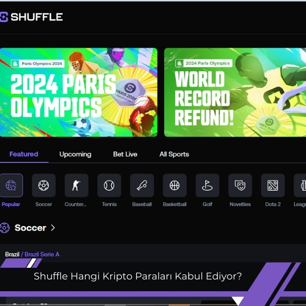 Shuffle hangi kripto paraları kabul ediyor