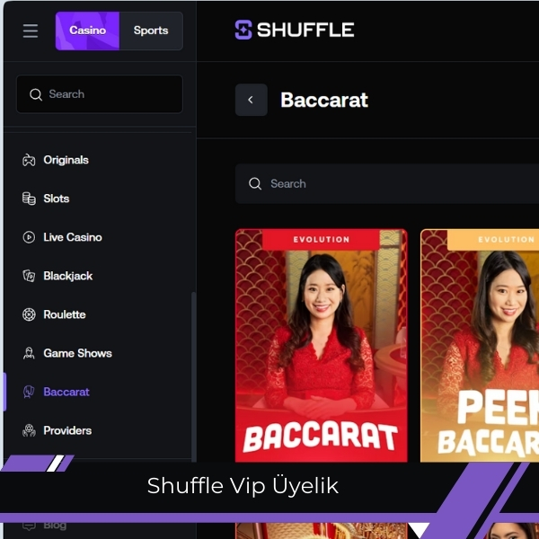 Shuffle VIP üyelik